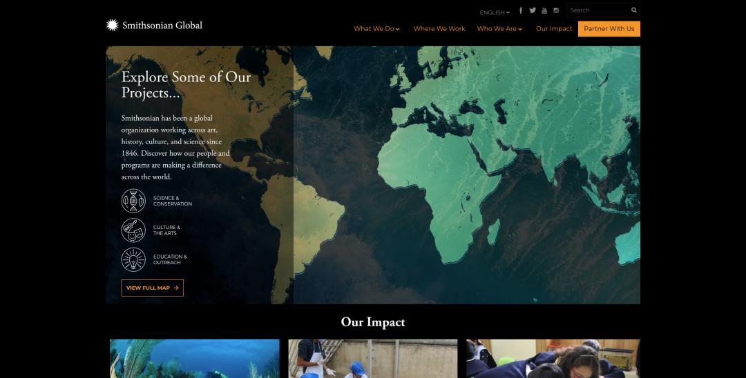 Screenshot of Explore Some of Our Projects Callout